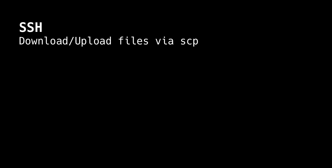 Mac Terminal Scp Download File